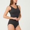 Anthracite Best Basic Swimsuit - Boutique Des Femmes