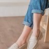 Beige Everyday Basic Loafer Shoes - Boutique Des Femmes