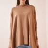 Biscuits Oversize Sweater Side-Slit Poncho - Boutique Des Femmes