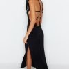 Black Backless Maxi Dress - Boutique Des Femmes