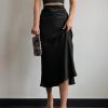 Black Girls Satin Skirt - Boutique Des Femmes