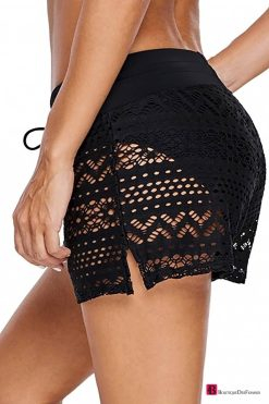 Black Lace Marine Shorts - Boutique Des Femmes