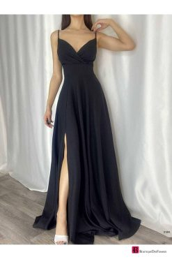 Black Long Prom Dress - Boutique Des Femmes