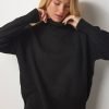 Black Turtleneck Knitwear Sweater - Boutique Des Femmes