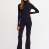 Black Turtleneck Sleeve Drop Sweater - Boutique Des Femmes