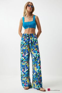 Blue5 Palazzo Viscose Pants - Boutique Des Femmes