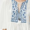 Embroidered Blouse with Balloon Sleeves - Boutique Des Femmes