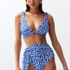 Ethnic High-Waist Tie Belted Bikini - Boutique Des Femmes