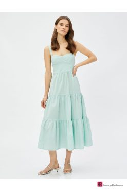 Green Cupped Straps Dress