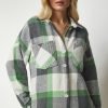 Green Oversize Lumberjack Shirt