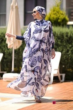 Kaftan Single Pareo on Hijab Swimsuit - Boutique Des Femmes