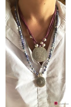 Lilac Design Bohemian Necklace Set - Boutique Des Femmes