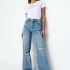 Low Waist Wide Leg Jeans - Boutique Des Femmes