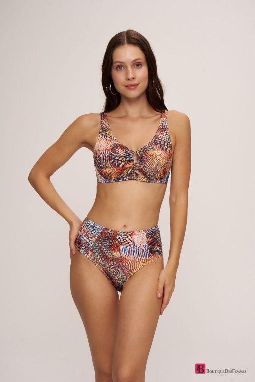 Pierre Cardin Snake High-Waist Bikini - Boutique Des Femmes