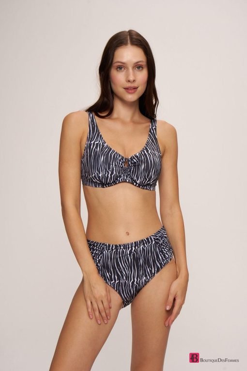 Pierre Cardin Zebra High-Waist Bikini - Boutique Des Femmes