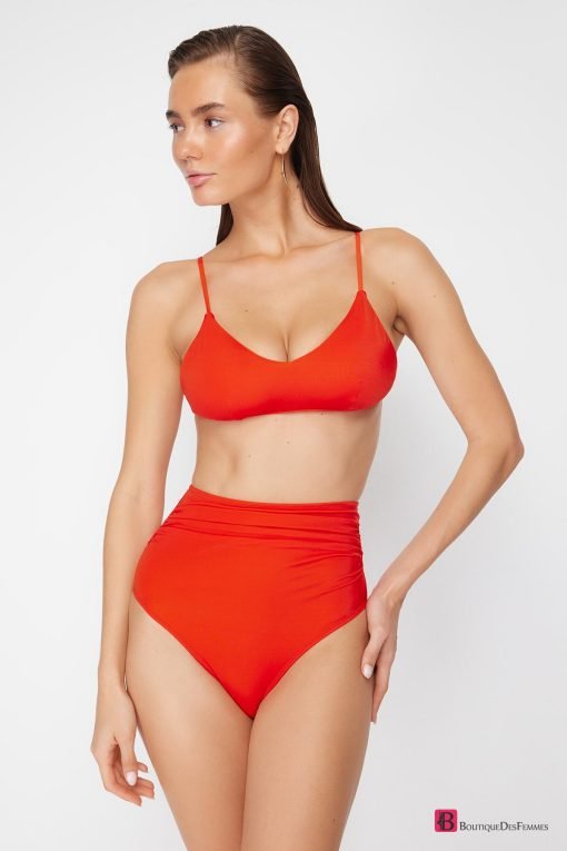 Red Breathtaking High-Waist Bikini