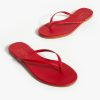 Red Flip Flops Slippers - Boutique Des Femmes