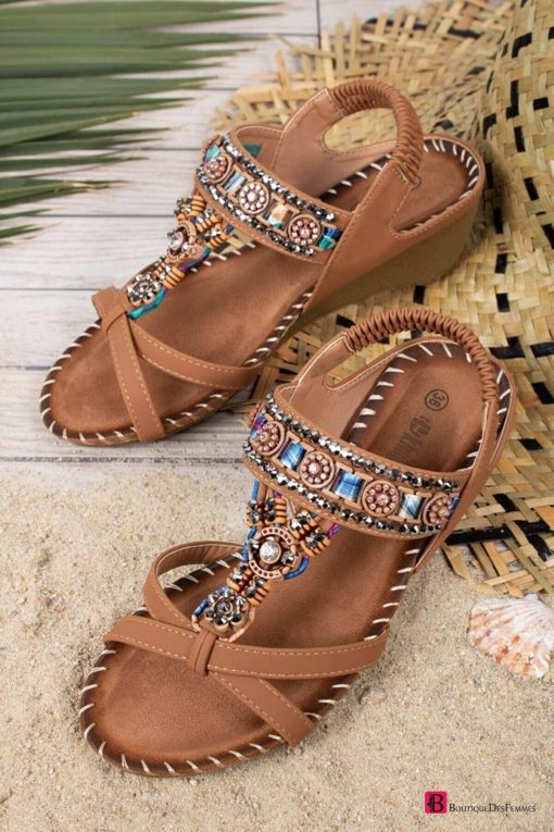 Camel Daily Women's Sandals - Boutique Des Femmes