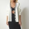 Black Stripe Knitwear Cardigan - Boutique Des Femmes