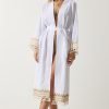 White Linen Long kimono - Boutique Des Femmes