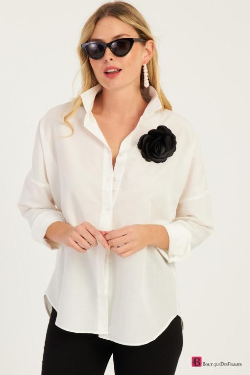 White Rose Accessory Shirt