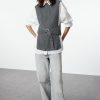 Anthracite Belted Knitted Sweater