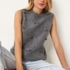 Anthracite Bow Knit Sweater - Boutique Des Femmes