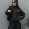 Anthracite Pleated Skirt Sweater Set