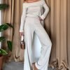 Beige Madonna Knitted Suit