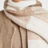 Beige Wool Double Sided Scarf