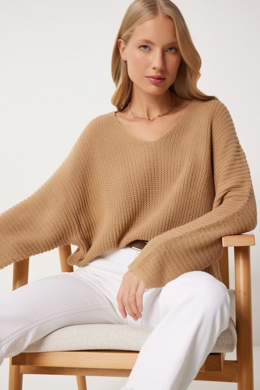 Biscuits V Neck Knitwear Sweater