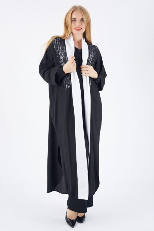 Black Babylon Fabric Abaya