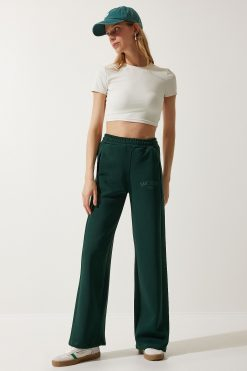 Emerald Straight Leg Thick Sweatpants