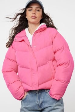 Fuchsia Water Repellent Puffer Jacket