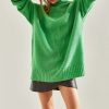 Green Hair Knitted Sweater - Boutique Des Femmes