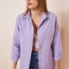 Lilac Oversize Basic Shirt