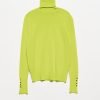 Lime Turtleneck Sleeve Drop Sweater - Boutique Des Femmes