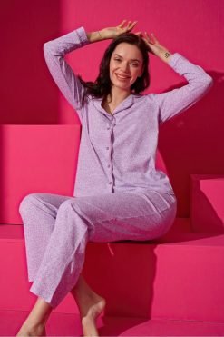 Multicoloured 31 Cotton Buttoned Pajamas