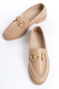 Nude Loafer Shoes