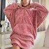 Pink Hooded Poncho Pajamas