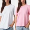 Pink-Multicolored 100% Cotton 2-Pack T-Shirt