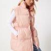 Pink Waist Puffer Vest