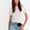 Stradivarius White Basic T-shirt - Boutique Des Femmes