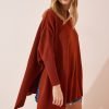 Tile Oversize Poncho Sweater