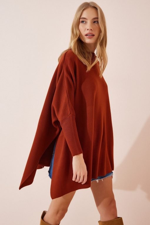 Tile Oversize Poncho Sweater